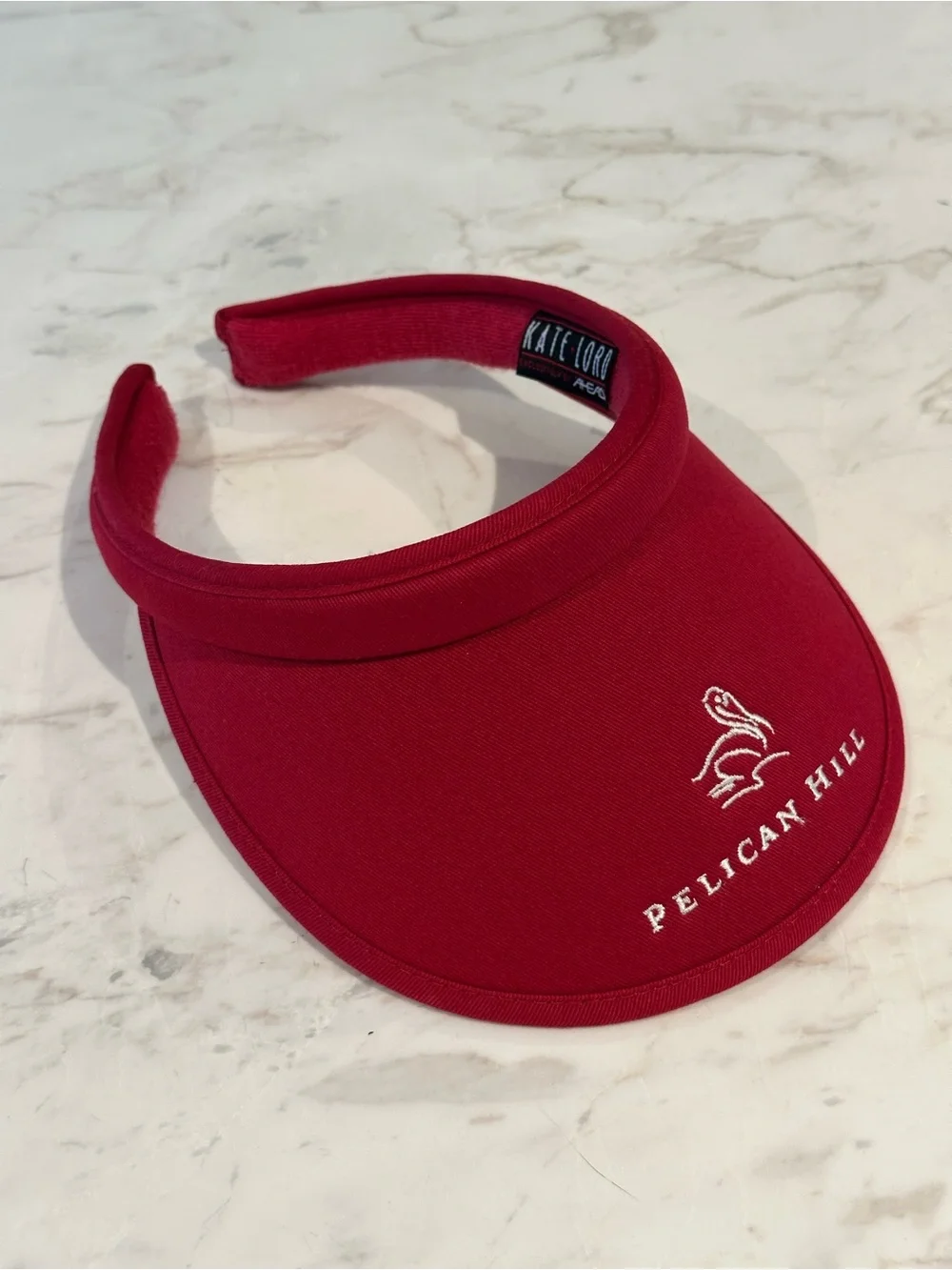 Kate Lord by Ahead Pelican Hill Clip-on Red Visor